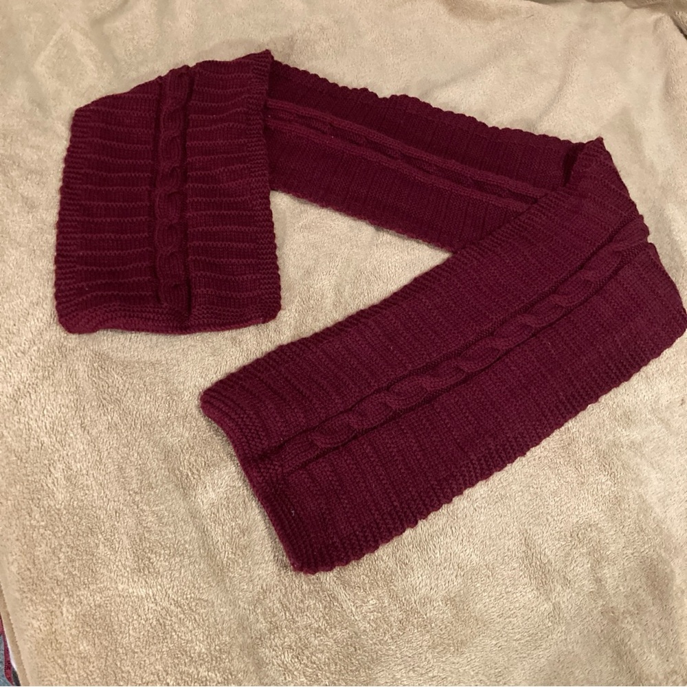 NWOT Borelli Collection Vintage 80s Knit Scarf Red